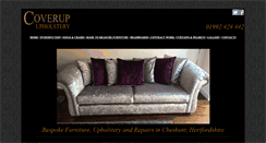 Desktop Screenshot of coverup-upholstery.com